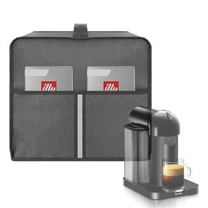 Kingshion Dust Cover Compatible with Nespresso Vertuo Coffee and Espresso Maker by Breville,The Pearl Cotton Inside Enhances Protection of The Machine -Dark Grey