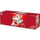 2 x 7UP Cherry Flavored Soda, 12 fl oz cans, 12 pack