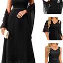 BeryLove Summer Formal Wedding Guest Prom Dresses Sequin Cocktail Evening Lace Elegant Mother of The Bride Dress