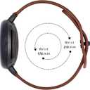 Compatible with Google Pixel Watch, Genuine Leather Replacement Band Strap Compatible with Google Pixel Watch 2 41mm (Black)