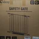 Baby Gate No Drilling, 29"-40" Auto Close Dog Gate Indoor for Doorways & Stairs, Pressure Mounted Adjustable Pet Gate, Easy Walk Through Child Gate for Children & Pets Stroller Friendly, White