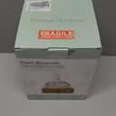 Glass Dome Essential Oil Diffuser with Glass Reservoir & Wood Base-No Plastic, 200ml Ultrasonic Diffuser for Aromatherapy with Timer 7 Color Light Auto-Off for Home Office Yoga Pilates (Yellow)