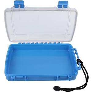 Waterproof Dry Box Watertight Storage Box Waterproof Drybox for Kayak & Boat Waterproof Containers Dry Storage Box Floating Carrying Dry Tackle Box with Rope (Blue)