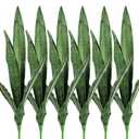 Melorca&Guilla Artificial Snake Plants 6PCS 30“ Tall Fake Snake Plant,Fake Agave Faux Snake Plants Sansevieria Artificial Greenery for Garden Shop Office Home Décor