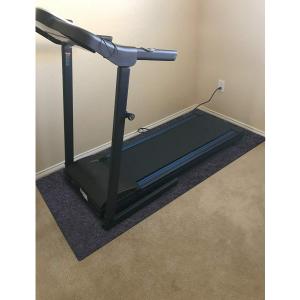 Fitness Equipment Mats, Absorbent/Waterproof  Protects Exercise Equipment and FloorProtective Flooring Under Elliptical Machine mat, Indoor Treadmill MatWashable (24" x 48")