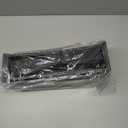 Spacrea Metal Desk Organizers and Accessories, Dual Monitor Stand Riser with Drawer and 2 Pen Holders, Desk Accessories & Workspace Desktop Organizers for Office Supplies (Black)