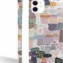 Bible Verse Collage Case for iPhone 12/12 Pro,Christian Jesus Quotes Pattern,Full Cover Smooth Tough PC Case for iPhone 12/12 Pro