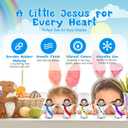 105 PCS Little Jesus Figures,Mini Jesus Figurines - Tiny Statues for Easter Egg Stuffers,Religious Gifts,Parties,Baptism Gifts,Multicolor Miniature Decorations,Hide and Seek FigurinesMulticolor