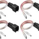 RED WOLF Car Speaker Wiring Harness Connector Adapter for Ford F150 Edge Escape, Lincoln Navigator Town Car, Mazda 3/5/6 1998-2011 Mount Aftermarket Front Rear Door Speaker Wire Cable Plug 4 PCS