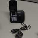 Panasonic Cordless Phone, 1.6" Backlit Display, Call Block, Speakerphone, 10 Hours Talk Time, 1 Handset - KX-TGC200B (Black)