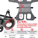 TianfuSpanda Adjustable Large Dog Wheelchair for Back Legs, Upgraded Wheel, Disabled Pets, Leg Brace, Mobility Aid for Large Pets, Hind Limb Rehabilitation, Older, Disabled (XL(Chest 28.3-33.9in))
