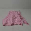 BNGD Women's Solid Color Bustier Backless Bow Dress Sexy Jacquard Strappy Mini Skirt (Small, Pink)