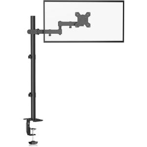 Bracwiser Single Fully Adjustable Standing Height Monitor Arm Stand Mount 800mm Tall for Monitor Computer Screen 13 15 17 19 20 22 23 24 26 27 30 32 inch VESA 75 100 (MD7821)