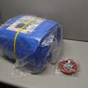 24 Ft Round Heavy Duty Winter Pool Cover,for 21ft Above Ground Pool,Cold and UV Resistant, Weatherproof and Durable, Winch & Cable Included (Blue/Black,Cover Diameter 24')