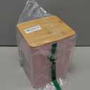 Jingmore Metal Dog Treat Containers Set of 3 with Bamboo Lids and Spoon Airtight 7+3+2 lbs Dog Food Snack Jars with DIY Labels Big Pet Cookie Storage Jar for Kitchen Counter (Pink,Funny)