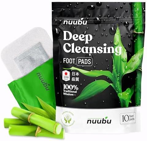 Nuubu | Deep Cleansing Foot Pads for Better Sleep & Foot Care | Premium Japanese Organic Feet Pads with Ginger Powder