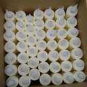 Baquler 48 Pcs 6.5 Inch Ivory Flameless Taper Candles LED Candle Sticks Battery Operated Flickering LED Candlestick Window Plastic Candle for Wedding Halloween Christmas Decor(No Battery)