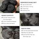 30 32 34 Inch Body Wave Bundles Color #1B Body Wave Bundles Human Hair Natural Black Bundle Unprocessed Double Weft Bundle Hair Extensions 150g