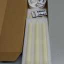 Homemory Rechargeable Flameless Taper Candles, Real Waxy LED Candlesticks Flickering, Battery Operated Candles with Remote Timer, 9.6 Inches for Home Wedding Christmas Decor, 6 Pcs, Ivory