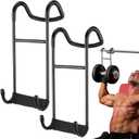 TOBWOLF Dumbbell Spotter Hooks Hangers, Heavy Power Dumbbells Rack Attachments for Dumbbell Bench Press Hold Up 225LB, Safety Connector Perfect for Hanging Dumbbells to Barbells for Chest Workout