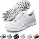 SEEKWAY Mens Womens Water Shoes Quick Dry Aqua Shoes Barefoot for Beach Surf Hiking Pool Water Sports (1a-knit White), 5.5 Women/4.5 Men
