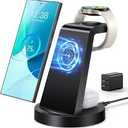 Wireless Charger for Samsung, 3 in 1 Wireless Charging Station for Samsung Galaxy Watch 8 7 6 5 4 3 Pro Classic Galaxy Buds 3/2 Pro,Charger for Samsung Galaxy S25 Ultra/S25/S24/S23/S22/S21/Note20