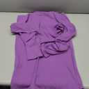 Memoriesea Women's Basic Turtleneck Long Sleeve Ribbed Bodycon Fall Slim Solid Maix Pencil Dress (Medium, Purple)