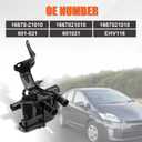 16670-21010 Coolant Control Valve Assembly Heater Control Water Valve with Bracket Compatible with Toyota Prius 2004-2009 1.5L 4 Cyl Replace# 601-021 1667021010 EHV116