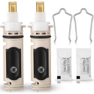 Enhon 2 Pack 1222 Replacement Cartridge Compatible with Moen with Puller, Tub Shower Cartridge Replacement Kit Compatible with Posi temp Faucet, Shower Repair Tool