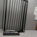 40" Extra Tall Baby Gate for Stairs, Auto Close Stroller Friendly Dog Gate Indoor for Doorways, Pressure Mounted 29"-40" Wide Baby Gate, Easy Walk Through Gate for Children & Pets, Black