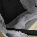 LUCID Twin  Upholstered Platform Bed Frame with Headboard  No Box Spring Needed  Twin Size Charcoal