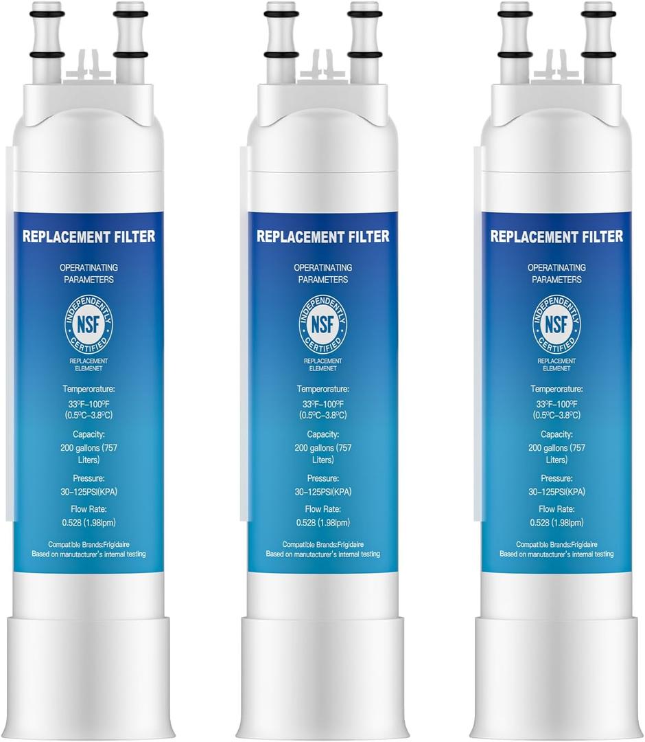 FPPWFU01 Water Filter Replacement Compatible with Frigidaire FPPWFU01 Water Filter, Electrolux EPPWFU01, PurePour PWF-1, EPPWF01 PureAdvantage PWF-1(3 Pack)