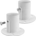 Aluminum Pool Deck Flanges for Above Ground Pool Ladder,Pool Ladder Parts # NE1228PR with 1.5" OD or Less Size Rails.3.5 x 3.5 x 2.5 inches