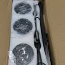 Modern Crystal Bathroom Light Fixtures, 3 Light Black Farmhouse Vanity Lights, with Crystal Glass Shade, Industrial Bathroom Lighting Fixtures Over Mirror Wall Light for Bedroom Living Room