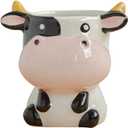 Ochine Animal Planter Flower Pot Succulent Pots Mini Cute Cartoon Animal Panda Fox Cow Elephant Sheep Zebra Shaped Succulent Cactus Flower Pot Plant Pots Planter Container for Home Office Decor