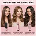 Hair Curler Automatic Rotating with Hair Curler & Straightener -3-In-1Tenazas para Ondas De Cabello -Curling Iron Automatic Hair Curler with Cold Air Styling,3 Temp,Negative Ions, Ceramic Coated