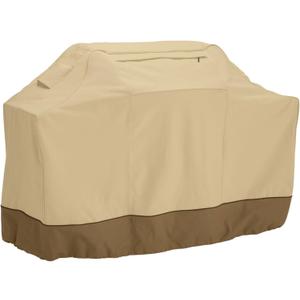 Classic Accessories Veranda Water-Resistant 80 Inch BBQ Grill Cover (Pebble/Bark/Earth)