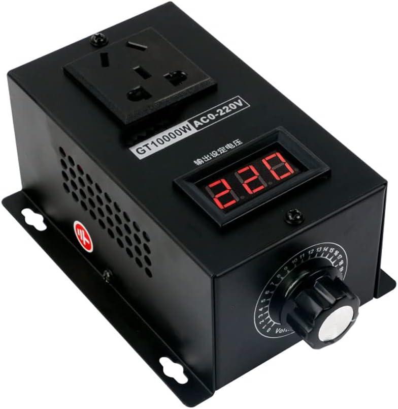 Single-Phase Voltage Regulator 110-220V PWM AC Controller Switch 40A 10000W Suitable for Heater Temperature Adjustment, Electric Drill Variable Speed, Electric Furnace Thermostat