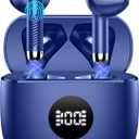 Wireless Earbuds, Bluetooth 5.4 Ear Buds LED Power Display Headphones Bass Stereo, Bluetooth Earbuds in-Ear Noise Cancelling Mic, 40H Playback Mini Case IP7 Waterproof Sports Earphones for Android iOS