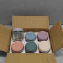 NETANY 6-pack 10oz Glass jars with Airtight Lids, Overnight Oats Containers with Lids, Wide mouth Mason Salad jars, Glass Food Storage Containers for Snacks Yogurt Spice Sugar