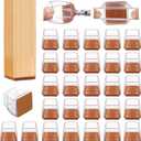 36 Pcs Square Chair Leg Floor Protectors, Felt Furniture Pads for Hardwood Floors, Chair Leg Protectors for Hardwood Floors, Floor Protectors for Chairs, No Scratches and Reduce Noise - Large Size