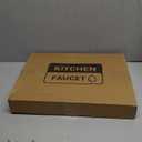 DAYONE 4 Holes Kitchen Faucet Brushed Nickel, Commercial 3 Hole Kitchen Sink Faucet with Soap Dispenser, 2 Handle High Arc Stainless Steel Faucet for Sink