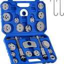 Orion Motor Tech 24pc Brake Caliper Compression Tool Set, Heavy Duty Brake Piston Compressor Tool and Wind Back Tool Kit for Brake Pad Replacement, Universal Disc Brake Caliper Tool Set with Blue Case