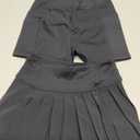 THE GYM PEOPLE Girls' Pleated Tennis Skirts 2 in 1 Kids Athletic Running Golf Skorts with Shorts Pockets Black, XS 