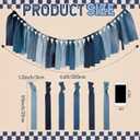 Breling 2 Pcs Denim Banner Denim Party Decorations Blue Banner Bachelorette Party Decorations Bunting Garland for Blue Jean Baby Shower Birthday Wedding Festival (Strip)