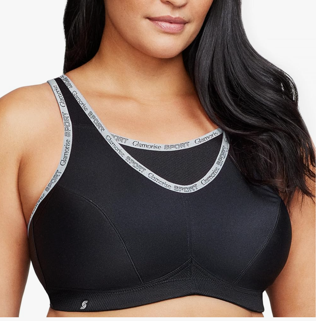Glamorise Women's No-bounce Camisole Sports Bra Wirefree #1066 40C