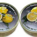 Cambridge & Thames, Made in Germany, Sour Lemon Drops Candy, 7oz Tin 2-Pack