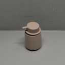 BosilunLife Hand Soap Dispenser - Ceramic Dish Soap Dispenser for Bathroom 12ounce Refillable Liquid Hand Wash Dispenser for Essential Oil, Lotion Soap, Khaki