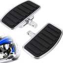 Motorcycle Floorboards, Adjustable Rider/Driver/Passenger Footboards Footrest Universal Foot Pegs Front/Rear Pedal for Honda VTX1300/1800 Shadow 1100 Yamaha V Star 650 Suzuki C50 Kawasaki Accessories (Stripe)