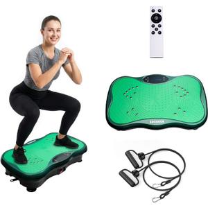Vibration Plate Exercise Machine for Whole Body Workout, Professional Vibrating Plate with 330lbs Capacity, 5 Preset Programs & Bluetooth for Home Office Lymphatic Drainage & Weight Loss